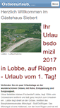 Mobile Screenshot of lobbe-fewo.de